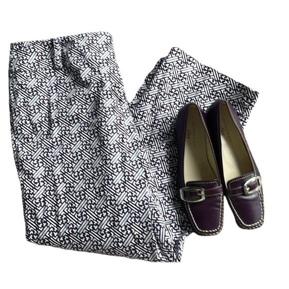 Talbots Capri  Cropped Stretch‎ Purple Pants - Picture 1 of 9